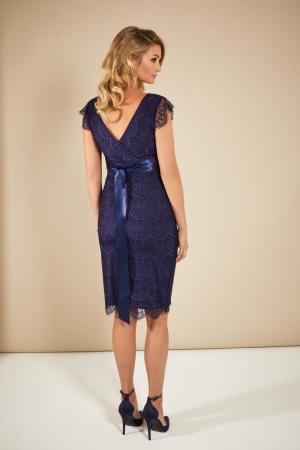 IMOGEN SHIFT DRESS + BELT DUSKY BLUE
