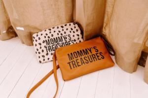 MOMMY CLUTCH CANVAS LEOPARD LEOPARD