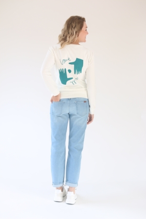 SWEATER NURSING LOVE IS ALL 034 OFF WHITE