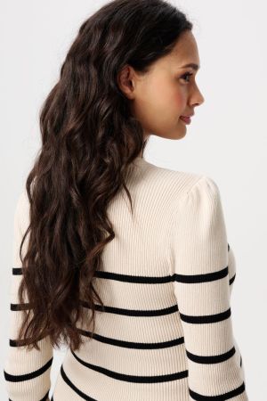 ZANA KNIT PULLOVER LS N147 LIGHT SAND