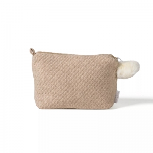 FELINE TOILETTAS MET POMPON CAMEL/BEIGE