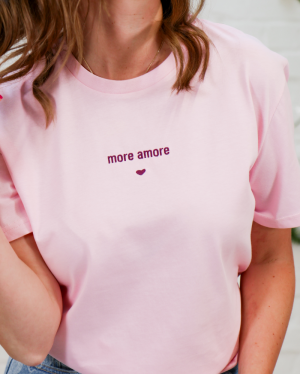 MORE AMORE T-SHIRT PINK