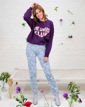 LOVERS CLUB SWEATER LOOSE FIT PAARS