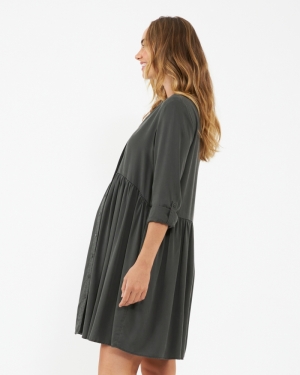 DEMI TENCEL DRESS OLIVE