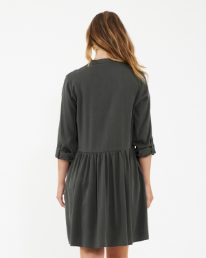 DEMI TENCEL DRESS OLIVE