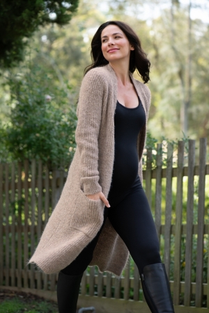 HELEN KNIT CARDIGAN MOCHA