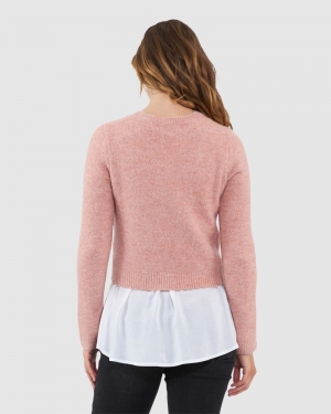 PATTY DETACHABLE NURSING KNIT DUSTY PINK