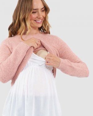 PATTY DETACHABLE NURSING KNIT DUSTY PINK