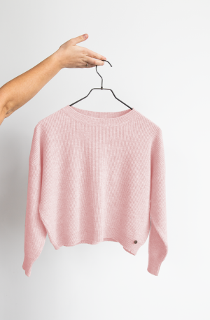 KNIT CROPPED BLUSH