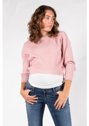 KNIT CROPPED BLUSH