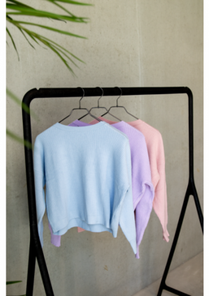 KNIT CROPPED LILAC