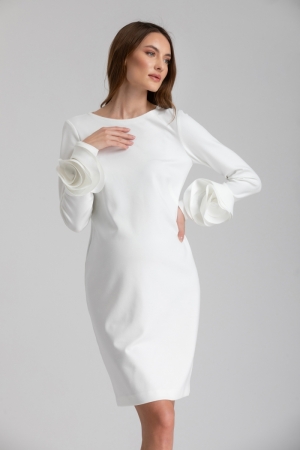 DRESS AMALFI 0002 CREAM WHIT