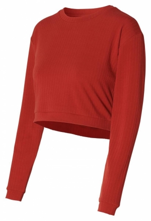 SUND NURSING TOP LS N256 RED OCHRE