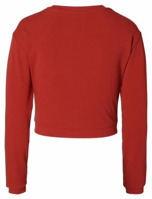 SUND NURSING TOP LS N256 RED OCHRE