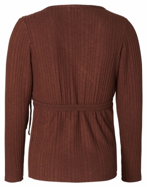 POSIO NURSING WRAP TOP LS N113 CAPPUCINO 