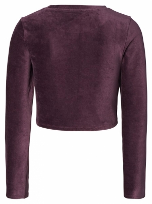 ESPOO NURSING TOP LS N259 PLUM PERFE