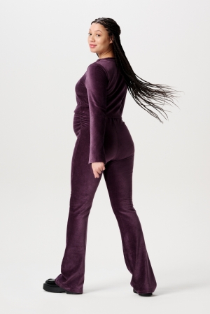KOKAR FLARED PANTS OTB N259 PLUM PERFE