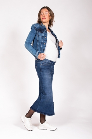 LONG SKIRT DENIM  021 STONEWASH