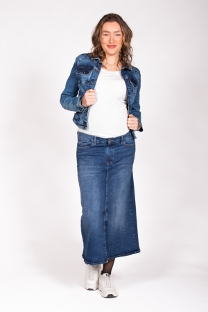 LONG SKIRT DENIM  021 STONEWASH