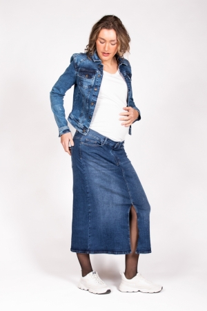 LONG SKIRT DENIM  021 STONEWASH