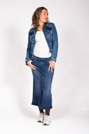 LONG SKIRT DENIM  021 STONEWASH