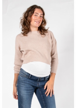 KNIT CROPPED 050 SAND