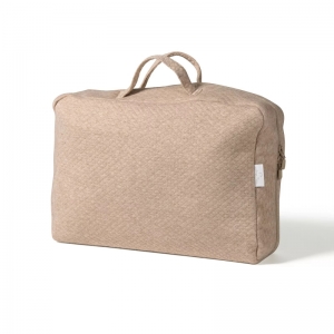BABS LARGE LOGEERKOFFER CAMEL/BEIGE