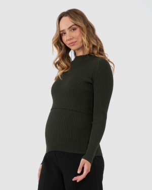 LIFT UP NURSING KNIT IVY