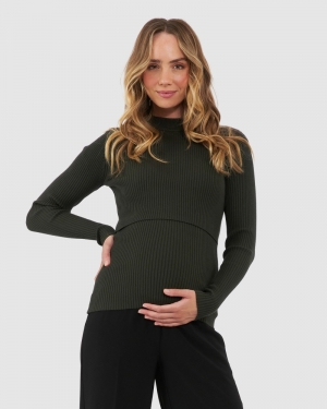 LIFT UP NURSING KNIT IVY