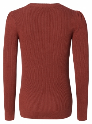 ZANA KNIT PULLOVER LS N144 SABLE