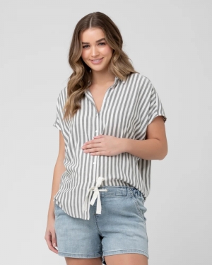 ADA RELAXED SHIRT BLACK/WHITE