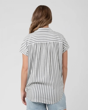 ADA RELAXED SHIRT BLACK/WHITE
