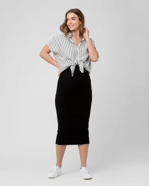 ADA RELAXED SHIRT BLACK/WHITE