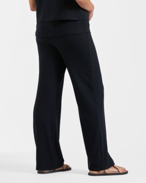 CINDY RIB PANT BLACK