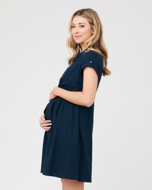 COLETTE TIE UP LINEN DRESS BIRO