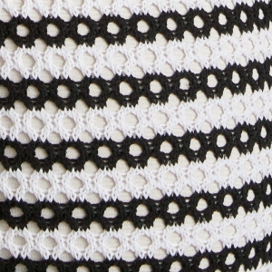 DIANA CROCHET DRESS BLACK/WHITE