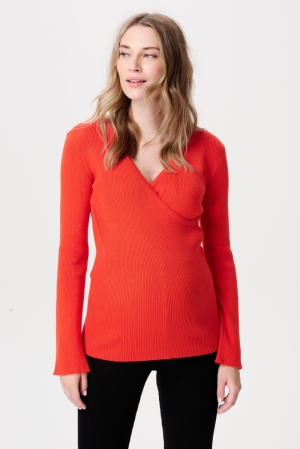 COCO NURSING TOP LS N198 TANGERINE