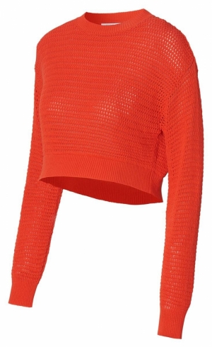 PABLO PULLOVER LS N198 TANGERINE