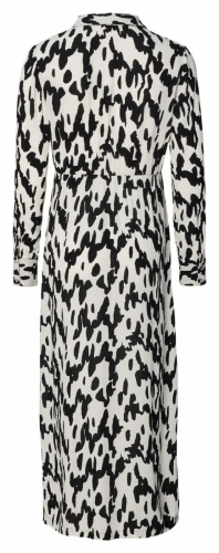 KIKI NURSING DRESS LS N331 WAVY BLACK