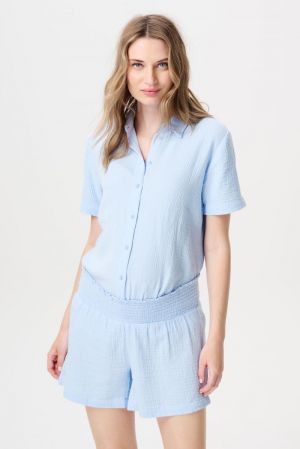 PEPE NURSING BLOUSE SS N282 LIGHT SKY