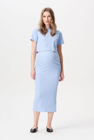 VIJA RIB SKIRT OTB N282 LIGHT SKY