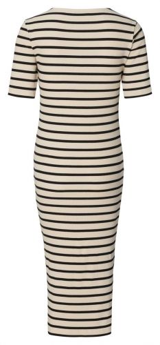 SOIREE NURSING RIB DRESS SS N340 CREAM STRI