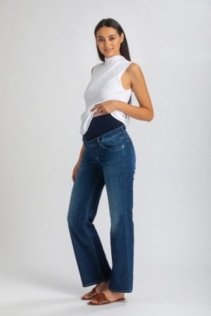 DAD JEANS WA01 DARK BLUE