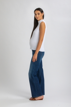 DAD JEANS WA01 DARK BLUE