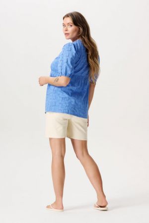 KARLIJN BLOUSE NURSING SS N193 CORNFLOWER
