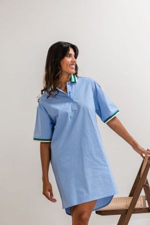 JOANNE SHIRT DRESS 35 CORNFLOWER B