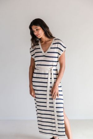 JOANNE HEAVY KNIT MAXI DRESS 02 ECRU