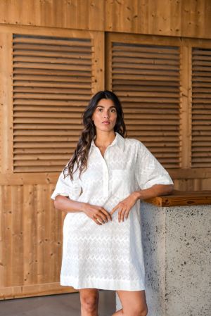 JACKIE DRESS 07 BRIGHT WHITE