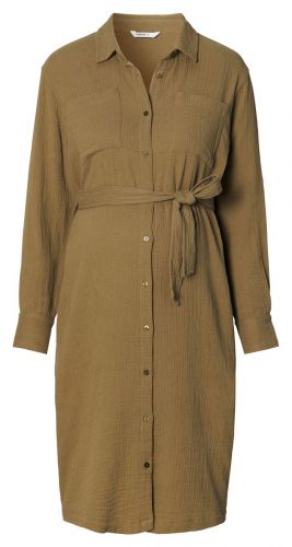 VEJEN NURSING DRESS LS 9526 P981 DARK