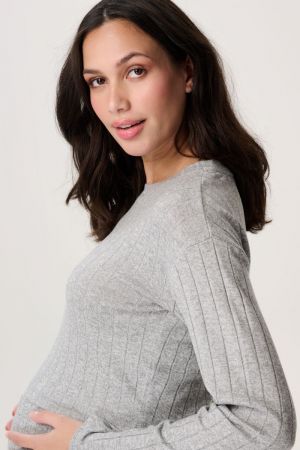 LEJRE NURSING TOP LS 1236 N422 GREY